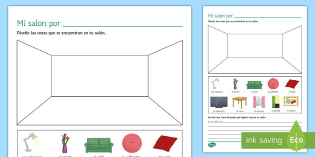 My Living Room Activity Sheet