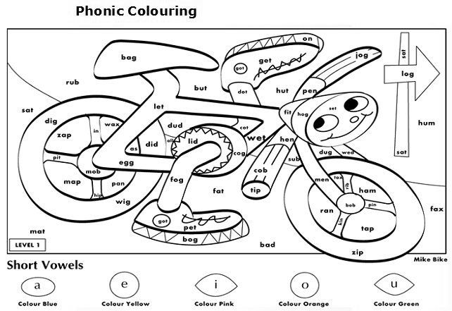 Free Android Coloring First Grade Phonics Coloring Worksheets In