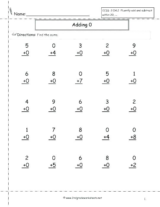 Adding With Zero Worksheets Regroup Adding And Subtracting