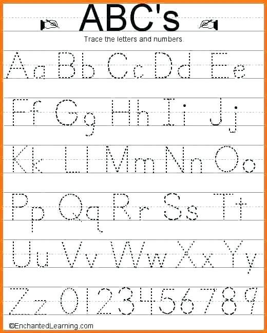 Alphabet Tracing Worksheets Pdf