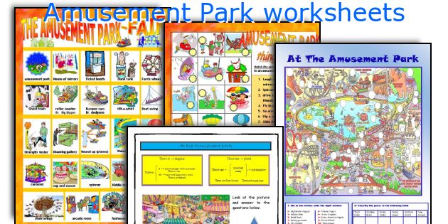 Amusement Park Worksheets