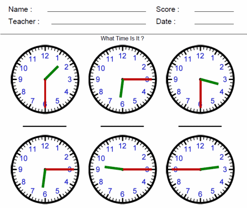Tell And Write Time