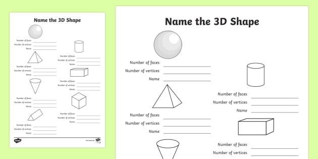Features Of 3d Shapes