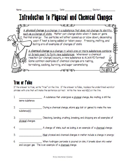 Printables  Introduction To Chemistry Worksheet  Lemonlilyfestival