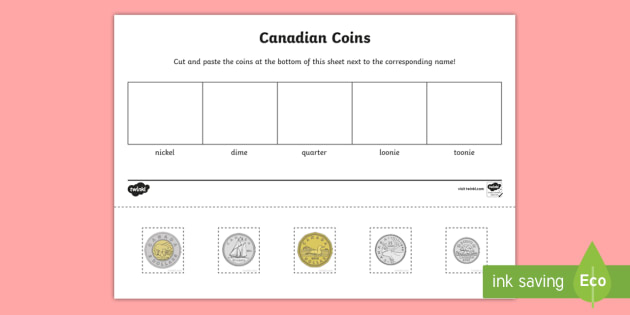 Canadian Coins Cut