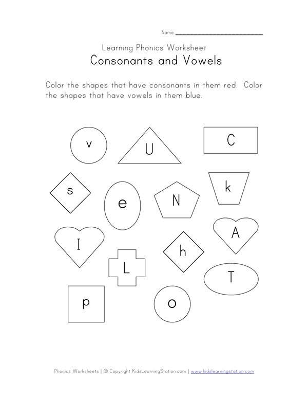 Phonics Worksheet