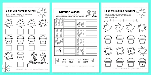 Free Summer Kindergarten Math Worksheets â Kindergarten Worksheets