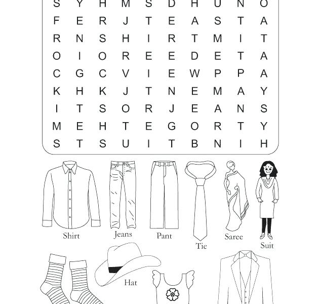Esl Clothes Worksheets