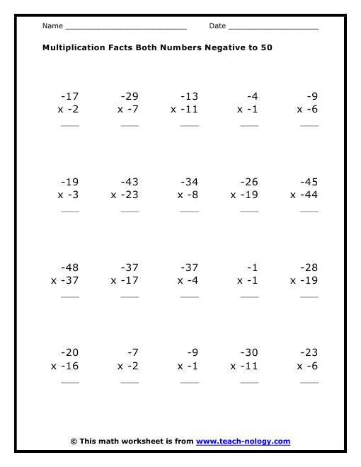 Printables  Math Worksheets Negative Numbers  Lemonlilyfestival