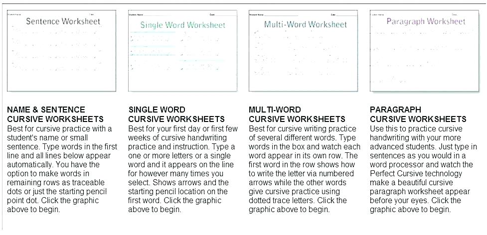 3rd Grade Handwriting Worksheets