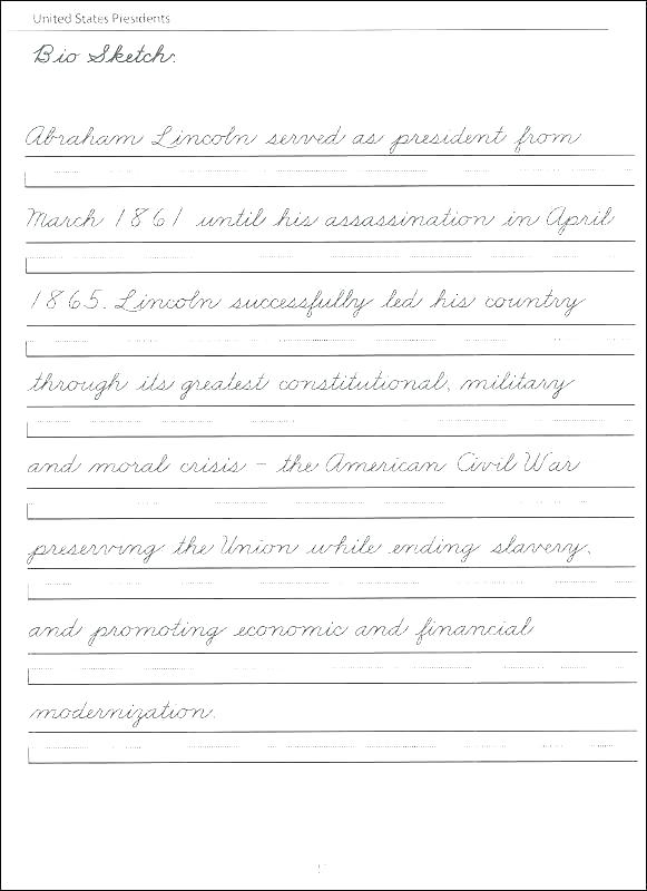 3rd Grade Handwriting Worksheets