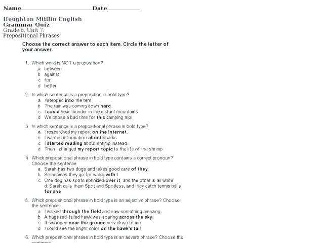 Grade 6 English Worksheets Pdf Full Size Of Printable South Free