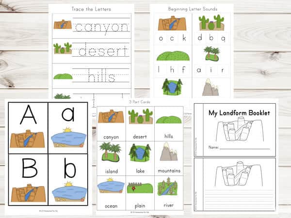 Landforms Printable Pack
