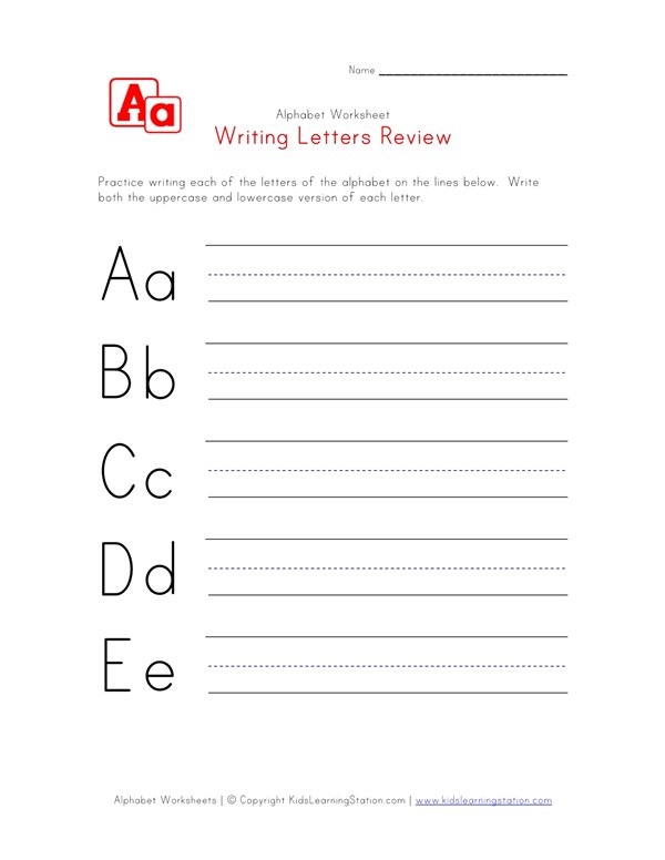 Alphabet Review