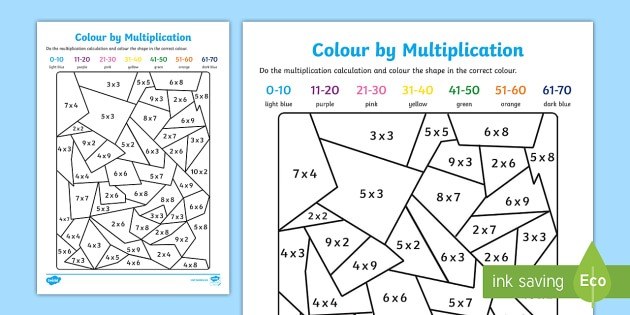 Maths Colouring Sheets