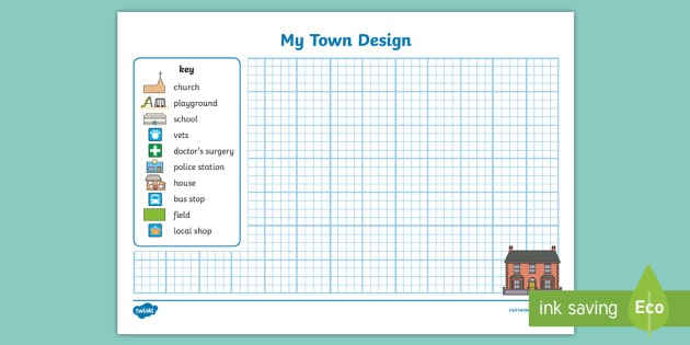 Design A Town Worksheet   Worksheet