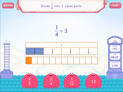 Divide Unit Fractions By Whole Number