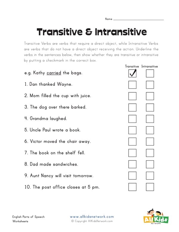 transitive-and-intransitive-verb-worksheets
