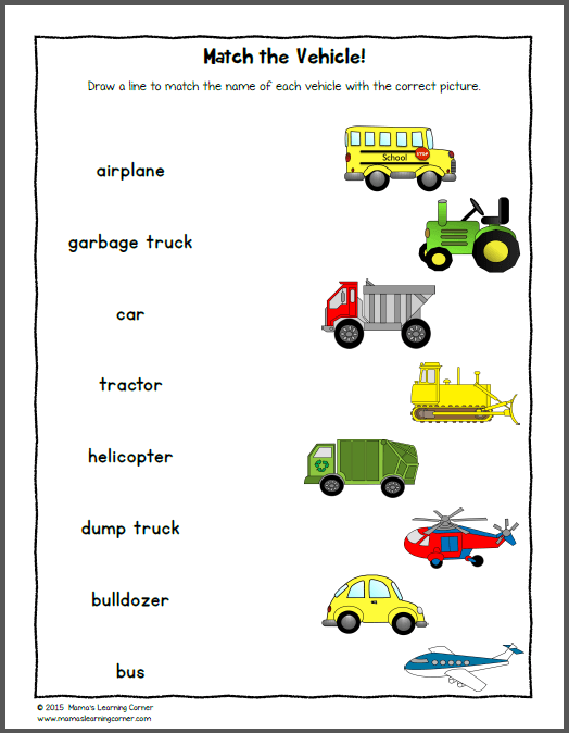 Transportation Worksheet