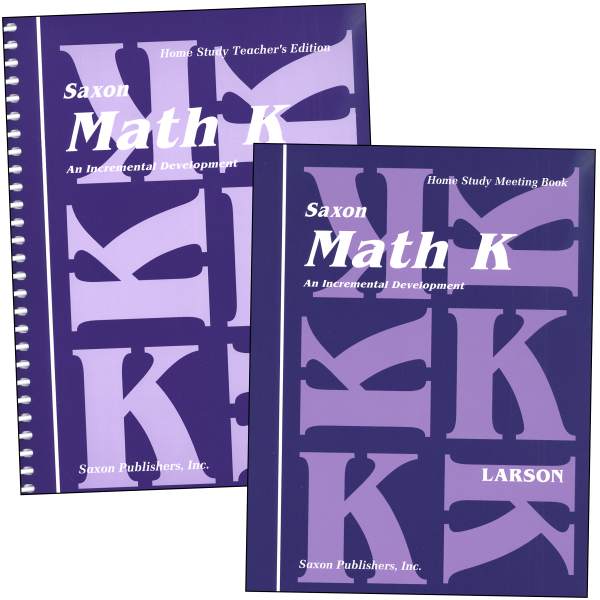 Saxon Math K Homeschool Kit, Saxon Publishers, 018398