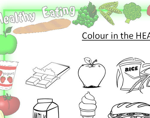 Colour In The Healthy Foods