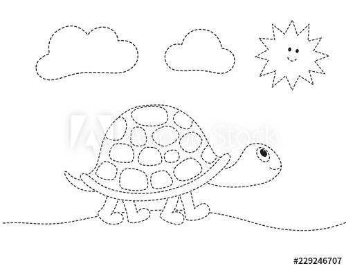 Drawing Worksheet For Preschool Kids With Easy Gaming Level Of