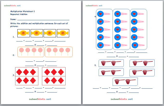 Multiplication Worksheet 1