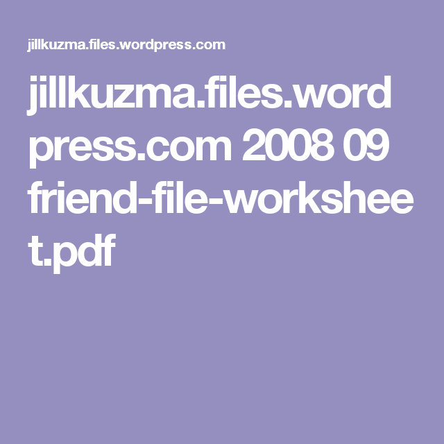 Jillkuzma Files Wordpress Com 2008 09 Friend