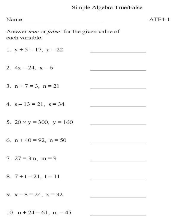 9th Grade Math Worksheets Equation Â» Printable Coloring Pages For Kids