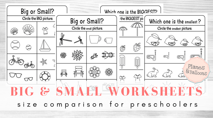 Comparing Size  Big And Small Worksheets For Your Busy Preschooler