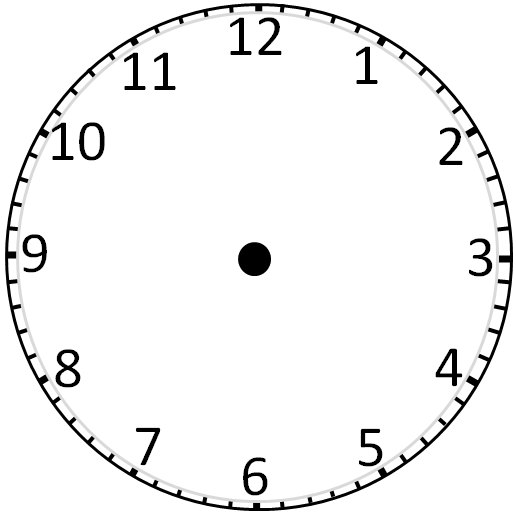 Blank Clock Face  Without Hands