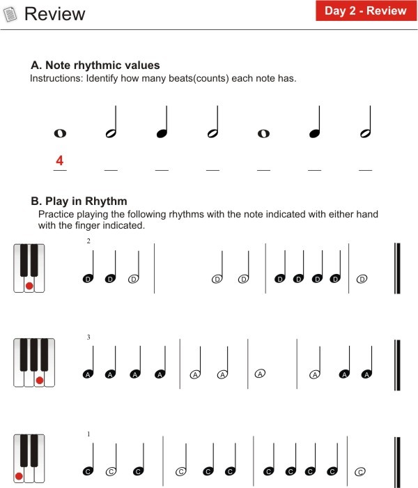 Day 2 Basic Rhythm Worksheet