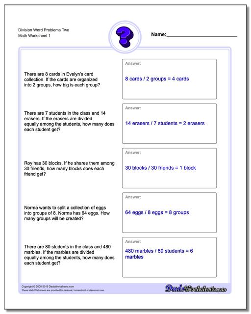 Division Word Problems