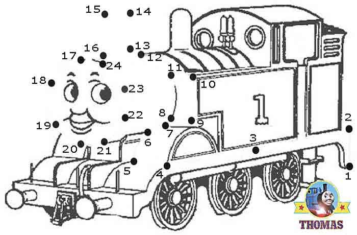 Play Free Online Game Thomas The Tank Engine Dot To Dot For Kids