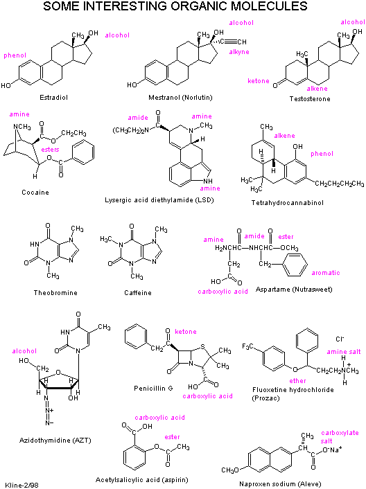 Some Interesting Organic Molecules