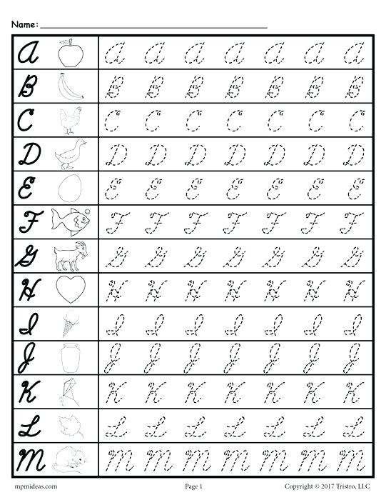 Free Printable Cursive Handwriting Worksheets Free Cursive