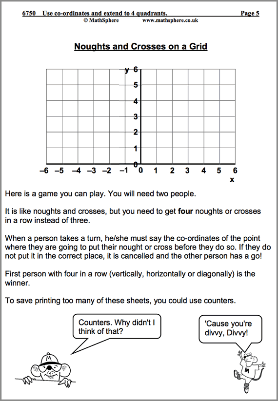 Fun Math Worksheets For Year 6