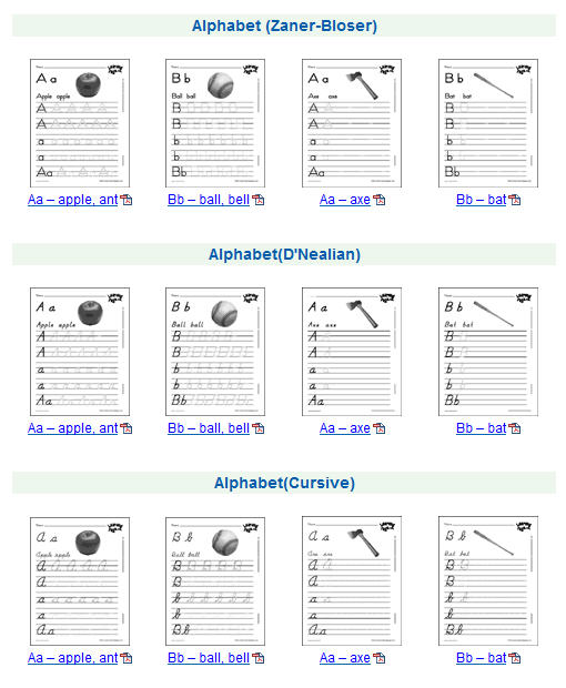 Free Printing Worksheets