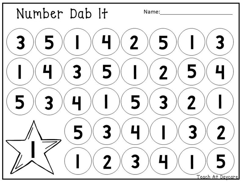 20 Printable Numbers 1