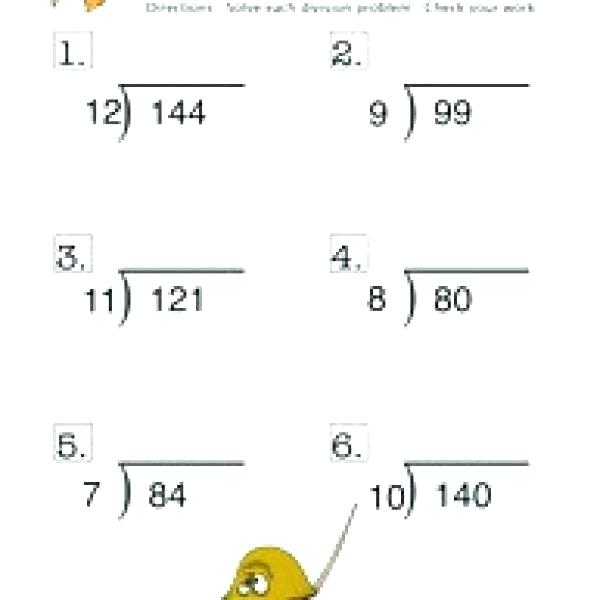 Long Division Worksheets Grade 6