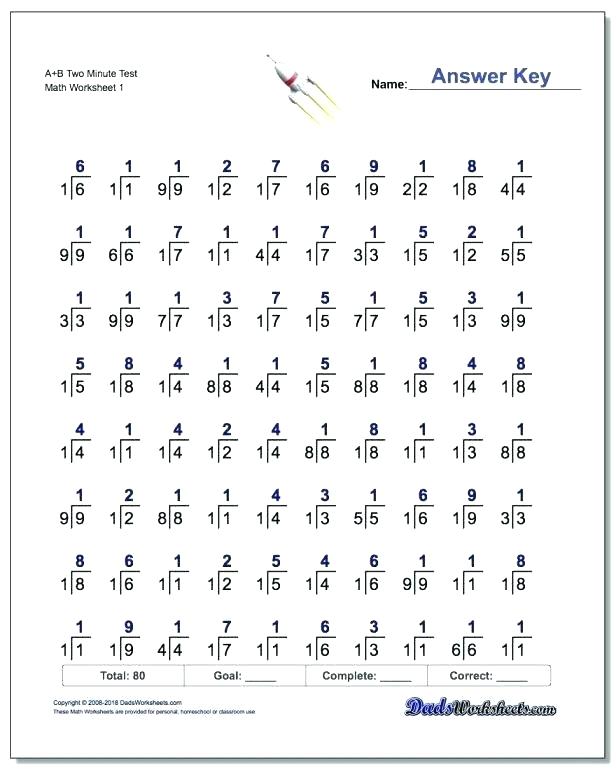 Mad Minute Multiplication Worksheets 5th Grade â Todosobrelacorte Com