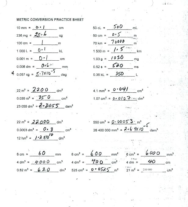Mm Cm M Km Worksheets Dm Metric Conversion Practice Worksheet Kids
