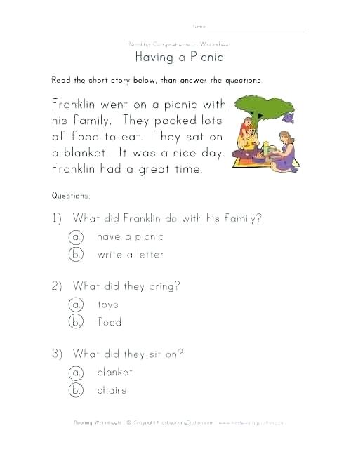 Paragraph Comprehension Worksheets For Adults