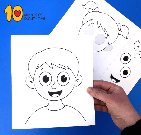 Parts Of The Face Cut And Paste Worksheet â 10 Minutes Of Quality Time