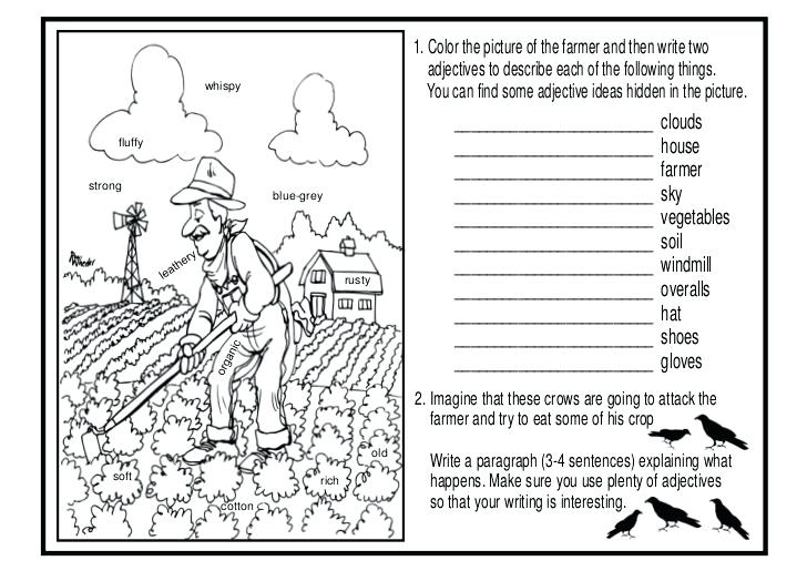 Picture Description Worksheets For Grade 1 Describing Pictures Esl