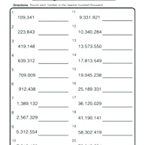 Place Value Millions Worksheet â Todosobrelacorte Com