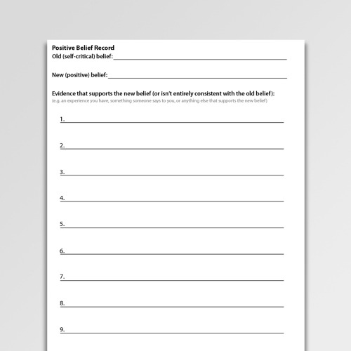 Cbt Worksheets, Handouts & Exercises