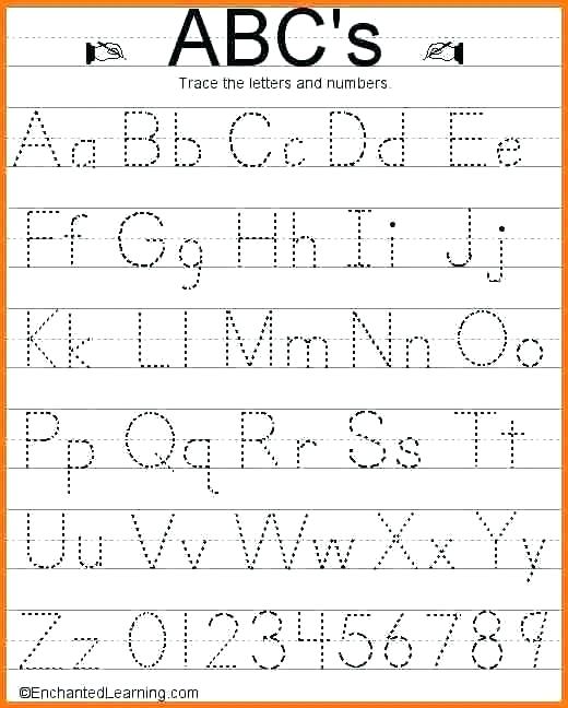 Free Abc Tracing Worksheets