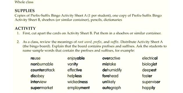 Prefix And Suffix Worksheets Grade Also Best Prefixes Suffixes