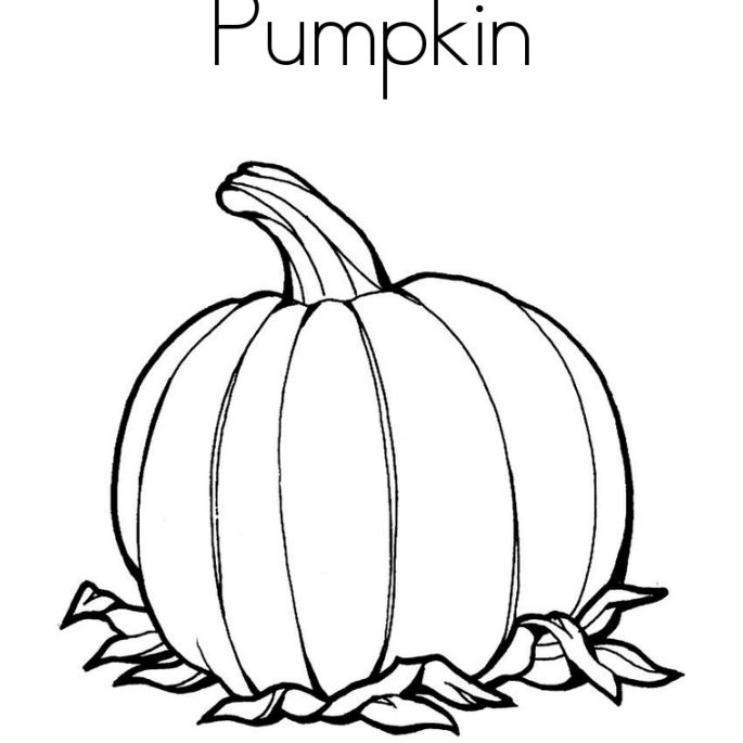 Free Pumpkin Coloring Pages For Kids